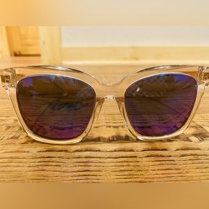 DIFF Bella Clear Blue Sunglasses